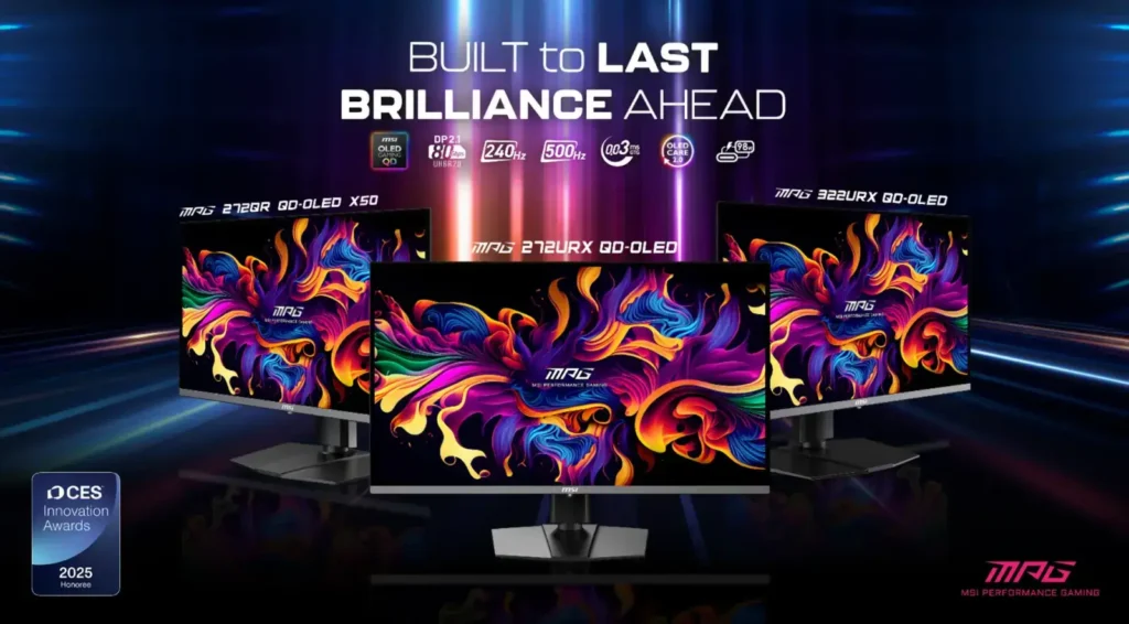 MSI Reveal The First World 4K OLED 240Hz 27-inch Monitors 1 others